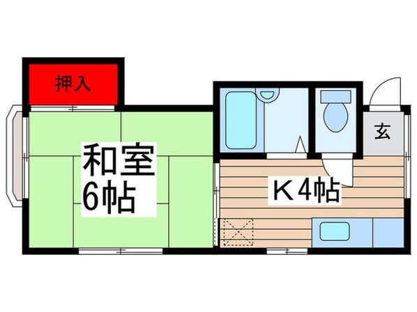 サニーハイツの物件間取画像